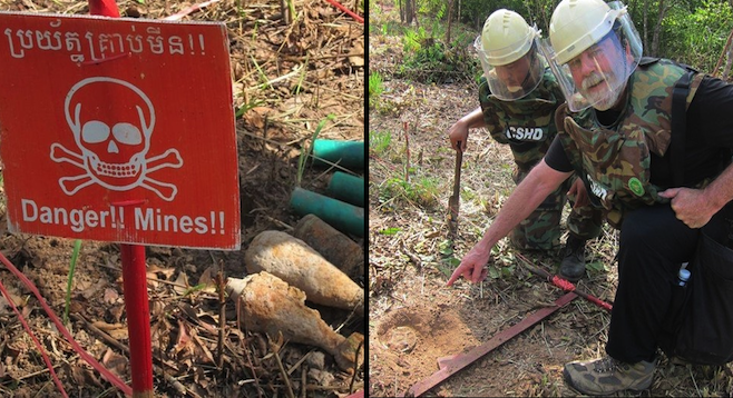 danger sign 3 letter word Reader San a one Diego  time Cambodia: mine  at