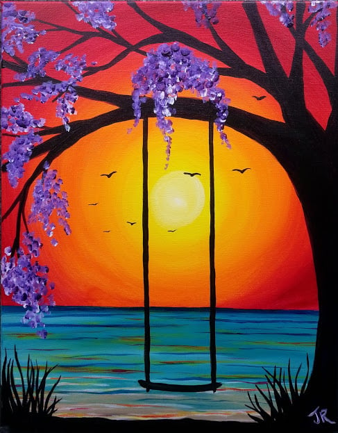 Wine And Canvas Sunset Swing Saturday May 7 2016 6 Pm To 9 Pm