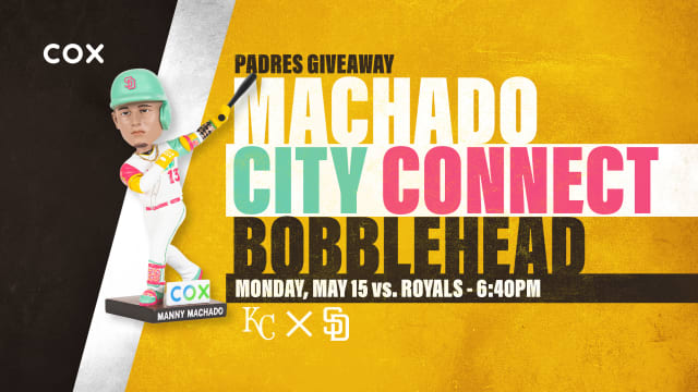 Manny Machado Reacts to His City Connect Bobblehead