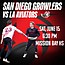 San Diego Growlers vs Los Angeles Aviators