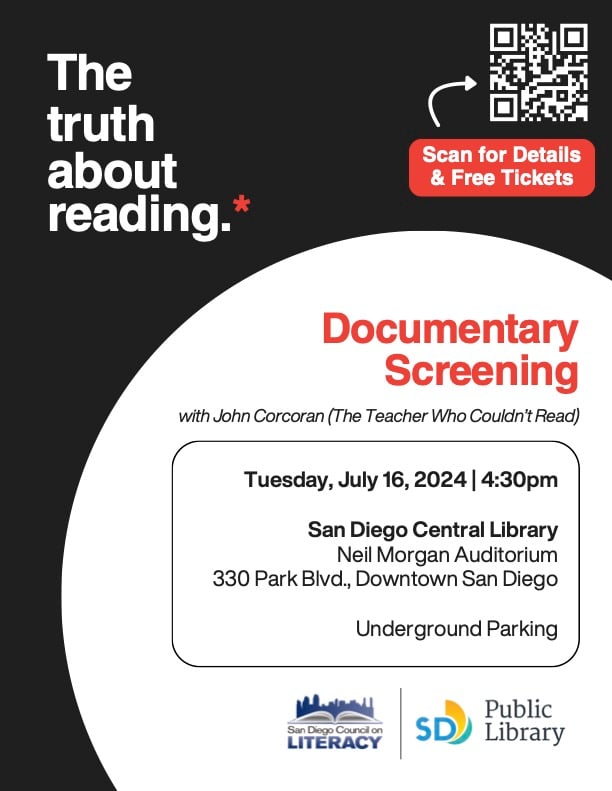 The Truth About Reading Documentary Screening - Tuesday, July 16, 2024 ...