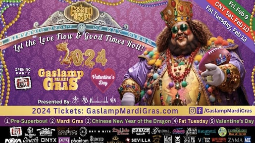 mardi gras gaslamp