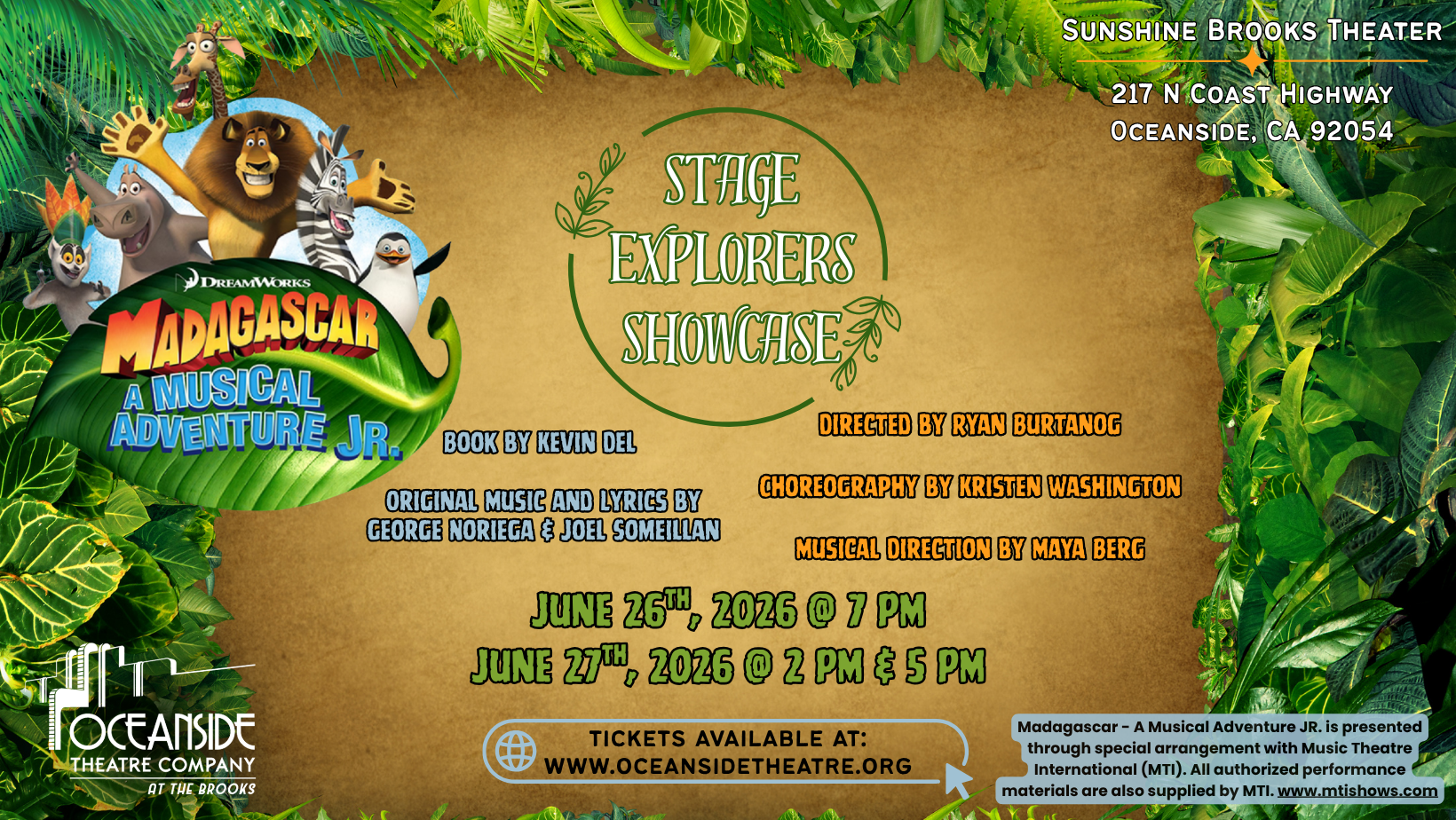Madagascar - A Musical Adventure Jr.