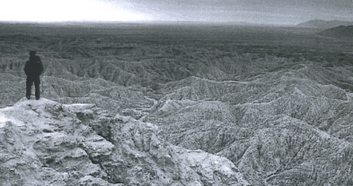 Borrego Badlands. “I took off my clothes and laid in the sand. Heat was pouring off me like an oven."