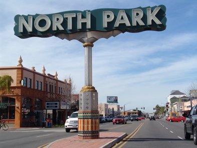 North Park sign in February.