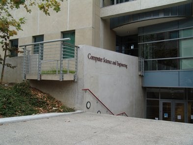 Computer Science and Engineering Building on the UCSD campus.