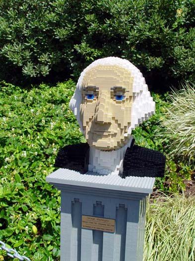 George Washington made our of Legos at legoland.