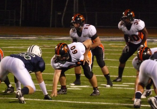 Escondido running backs Tim Zier and Ricky Seale lined up in the backfield