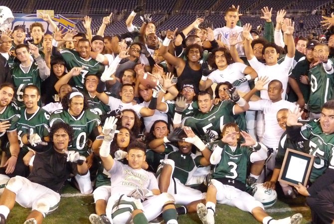 Oceanside celebrates their fifth Division II section title in a row