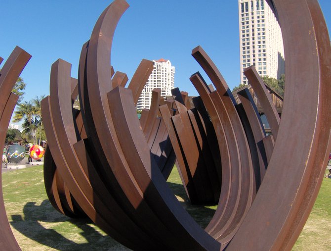 "In Globe'd Monumental Works" at Seaport Village