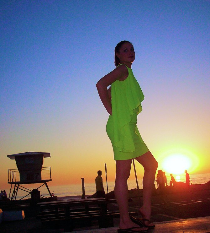 Christine at The Strand (Wisconsin Ave. & the Strand, Oceanside, CA 92054) We have the most beautiful sunsets.