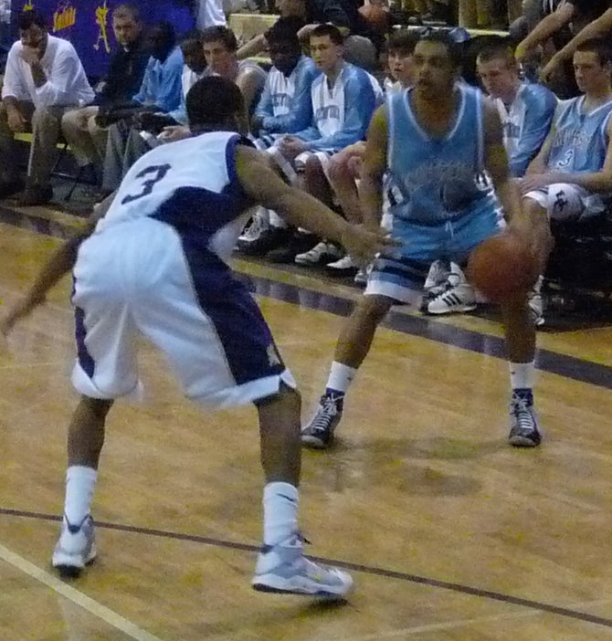 St. Augustine forward Stanford Anthony shoots a free throw
