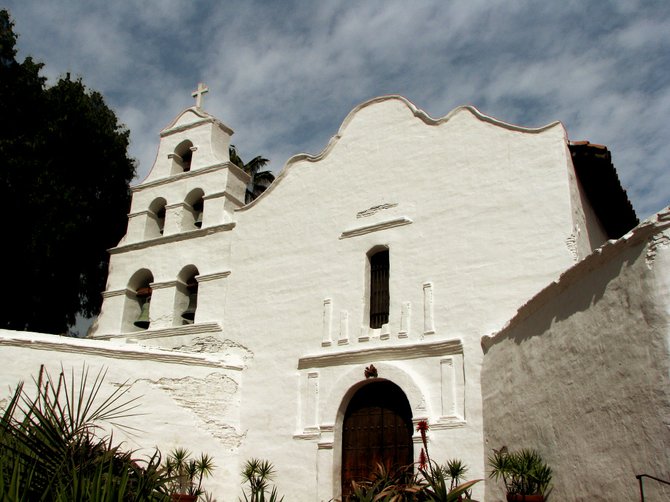 The Mission Basilica, San Diego de Alcala at Mission Valley. 
