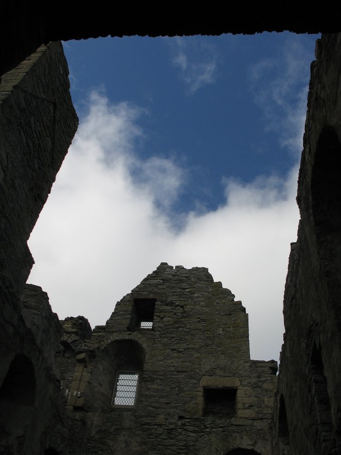 Shetland Islands Scotland UK:
An ancient castle's ceiling 
