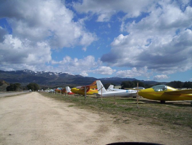 The "airport" at Warner Springs in the winter of 2003. 