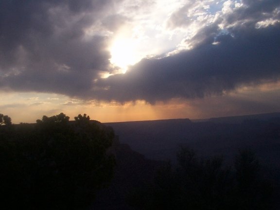This is a pic of the Grand Canyon at sunset.

