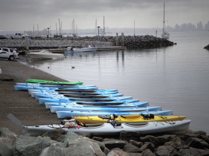 Ready for the Pt. Loma kayak tour