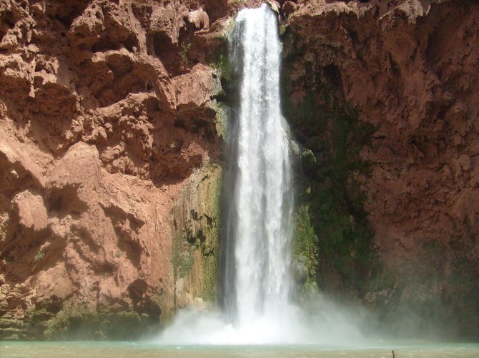 Mooney Falls --  located in Grand Canyon, AZ