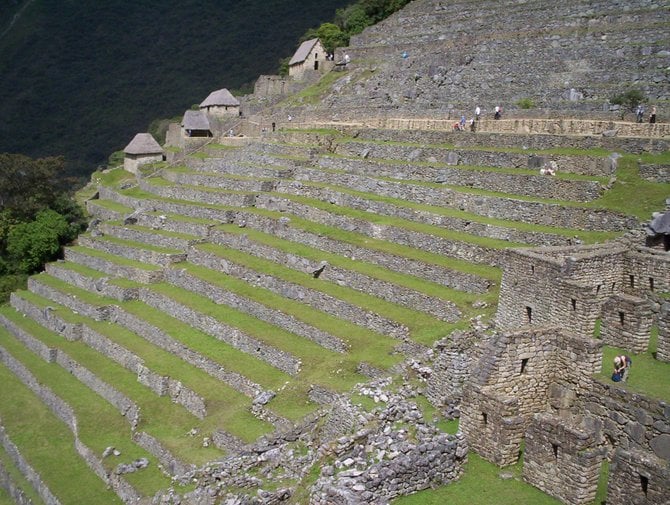 The terraces of Machu Picchu