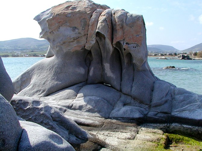 Bizarre Rock Formations, Kolimbithres Beach, Cyclades, island of Paros, Greece