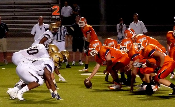 The line of scrimmage