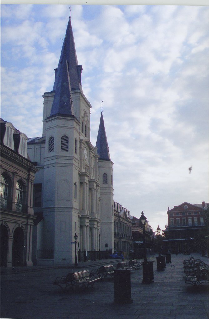 St. Louis Cathedral in New Orleans- An eerily quiet morning in the French Quarter.