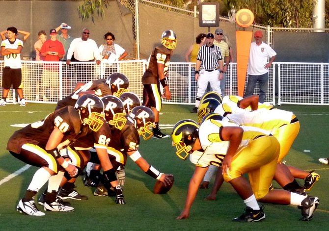 The line of scrimmage