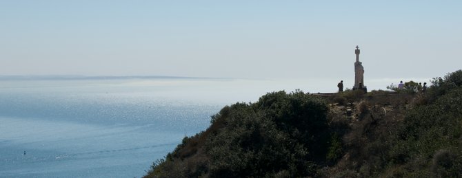 Shot of the fog rolling into San Diego