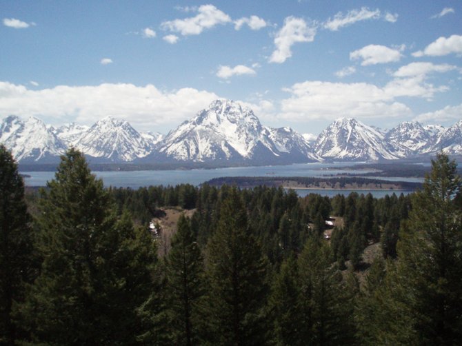 The Jackson Point Summit is three quarters of the way up Mount Signal and offers the best view of the Tetons.