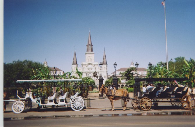 Jackson Square in the French Quarter, the heart of New Orleans