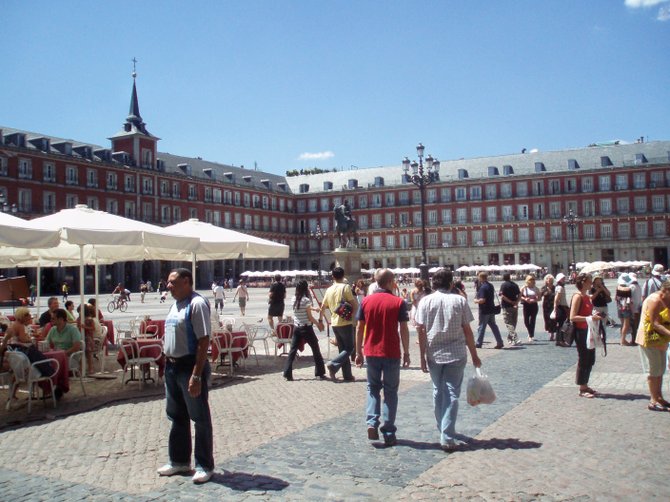 Plaza Mayor in Madrid-one of the most important historic squares in Europe
