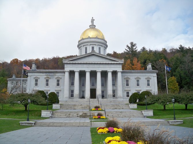 The state capital building in Montpelier, Vermont