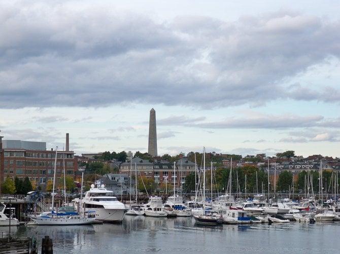 The Bunker Hill Monument in Boston, Massachusetts