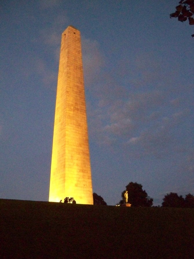 The Bunker Hill Monument in Boston