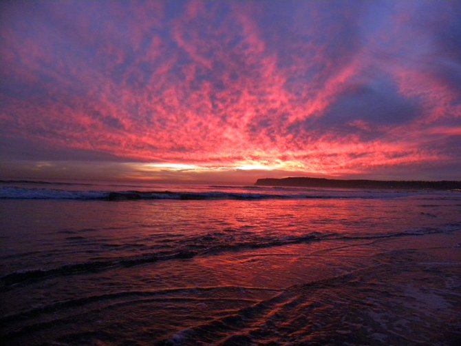 Coronado dog beach sunset