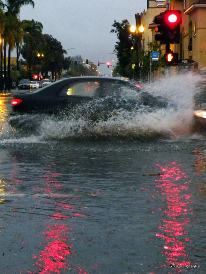 Flooded street 