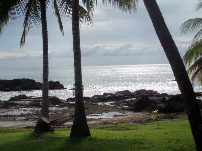 This is the view from my hotel in Montezuma, Costa Rica, the Amor del Mar. This is a great place to just relax and forget about the rest of the world.