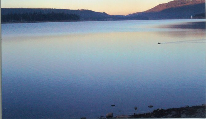 Big Bear Lake just after dawn