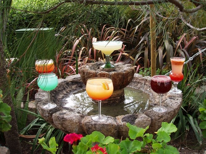 These are a selection of giant Margaritas available at Diane Power's new Casa de Bandini in Carlsbad.