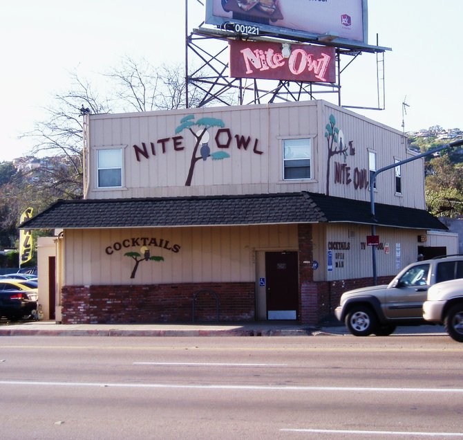 The Nite Owl Cocktail Lounge, located at 2772 Garnet Avenue in Pacific Beach, has been a fixture in San Diego for as long as I can remember. 