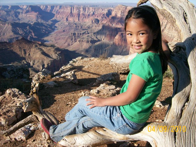 Kiera at the Grand Canyon
