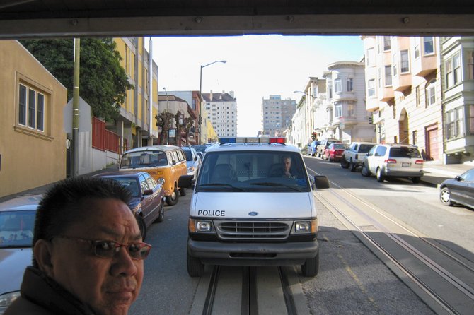 Riding the cable car in San Francisco. Did I do something wrong?