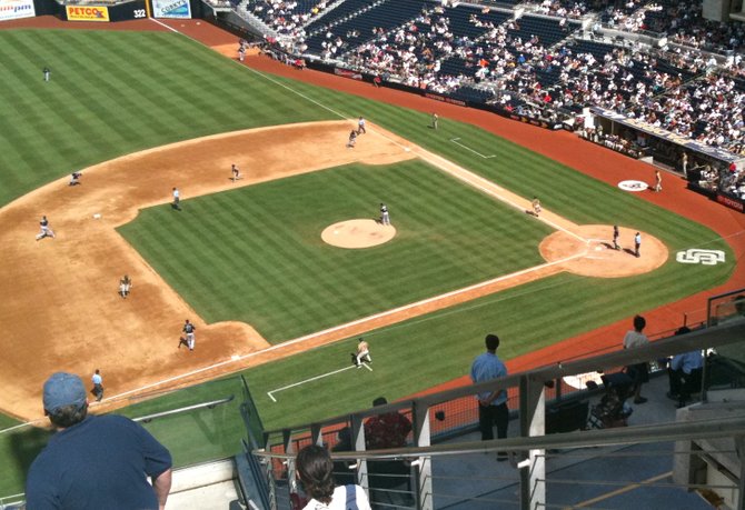 Take me out to the ballgame! Padres baseball game, Petco Park, San Diego, CA
