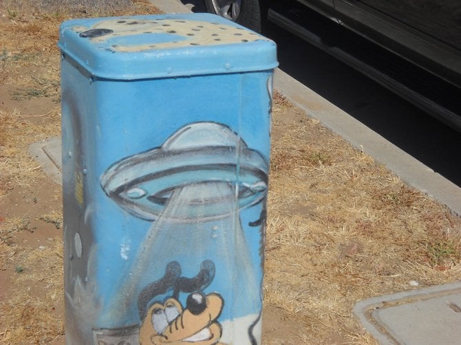 West Pt. Loma Blvd. utility box art..other-worldly!