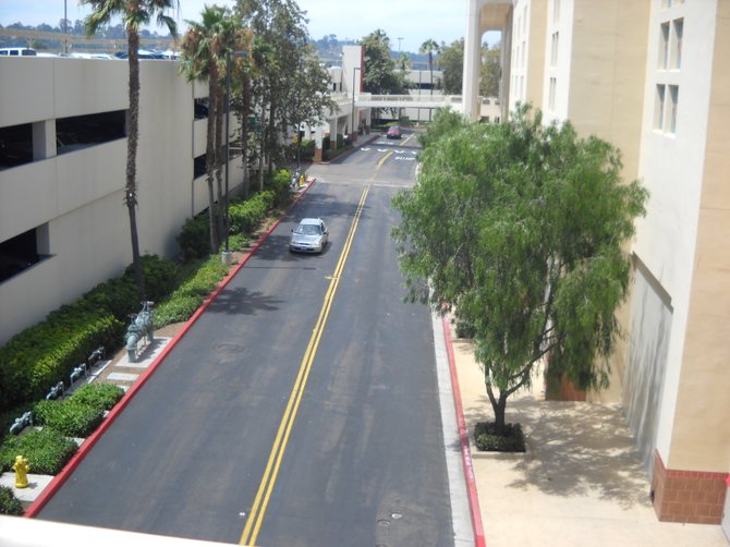 Taken from the walkway between AMC Fashion Valley movie theaters and parking garage!
