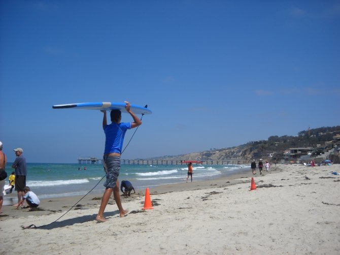 Gorgeous summer day at La Jolla Shores beach!