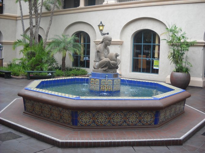 Lovely fountain in front of The Prado restaurant in Balboa
Park.