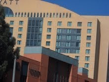 Some fine looking Hyatt architecture overlooking Interstate
5- UTC.