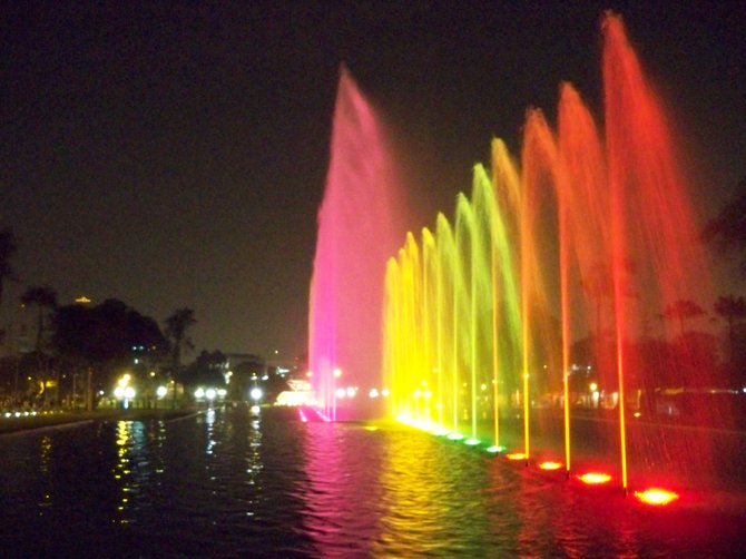 The Fantasia Fountain at Parque de la Reserva in Lima, Peru