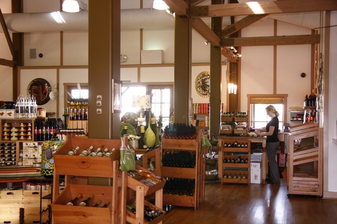  A shopkeeper at the Ponte Winery in Temecula